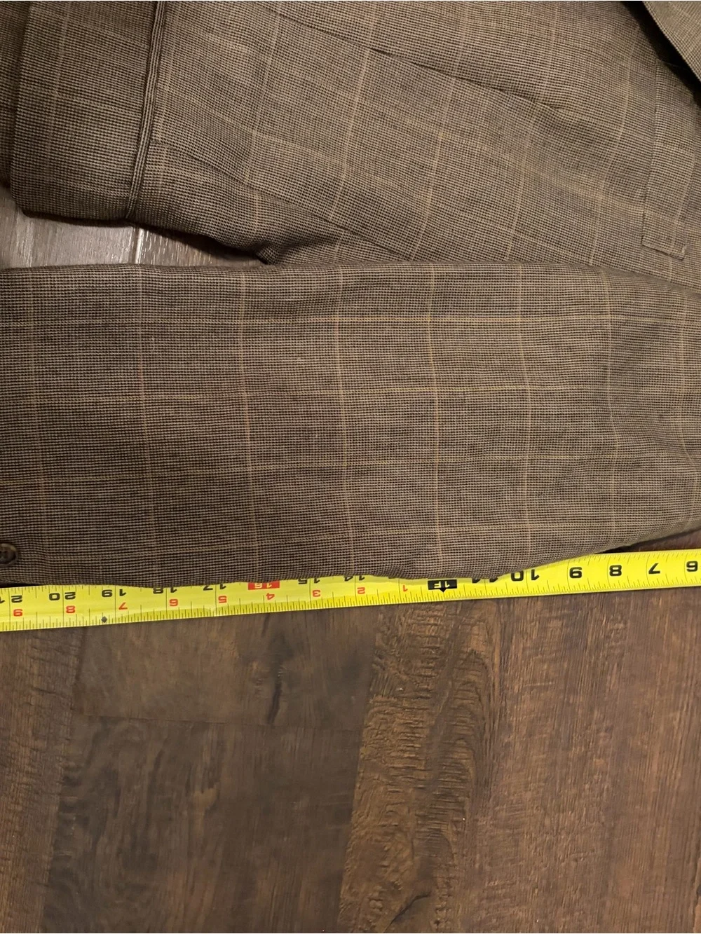 Vintage Brooks Brothers Blazer 41 RG Brown Houndstooth Windowpane Plaid Wool USA